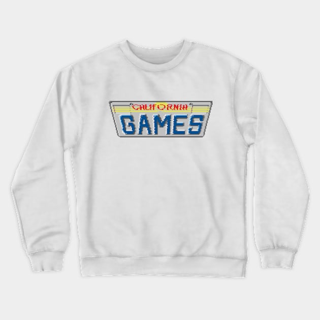 California Games Crewneck Sweatshirt by Plan8